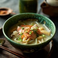 新酒の時期の今こそ美味しい「酒粕うどん」