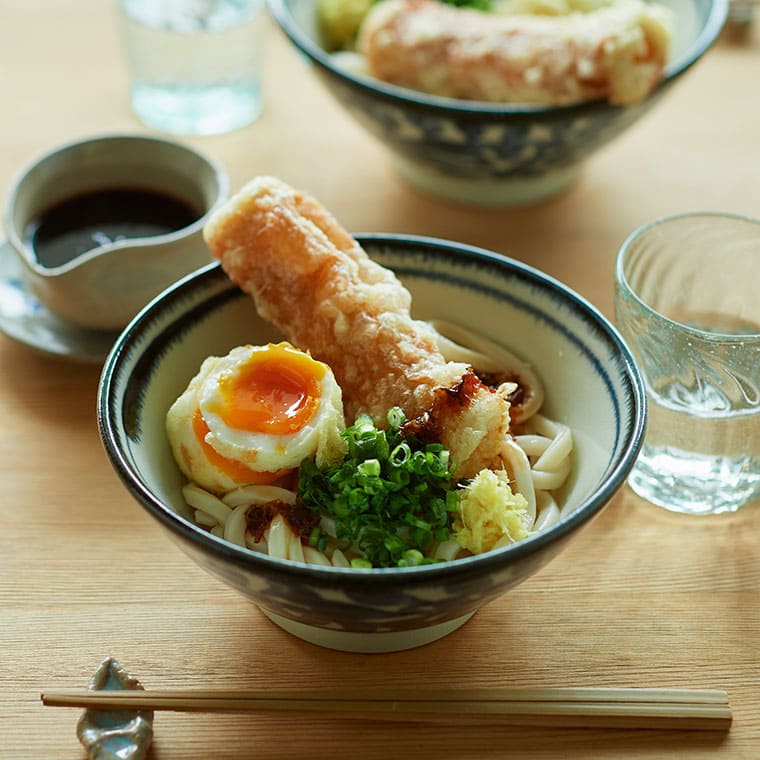 だし醤油で食べる讃岐うどん