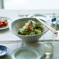 きゅうりの香味梅和え