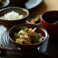 倖ぽん酢を使ったきのこのホットサラダ