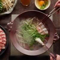 豚バラともやしのあごだししゃぶしゃぶ