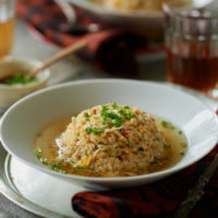 久右衛門だしを使ったおだしが香るスープ炒飯