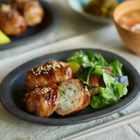 久右衛門だしを使った肉巻きだしおにぎり