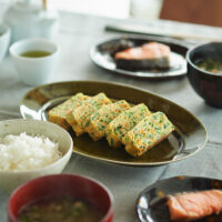 久右衛門あごだしを使った 野菜たっぷり卵焼き